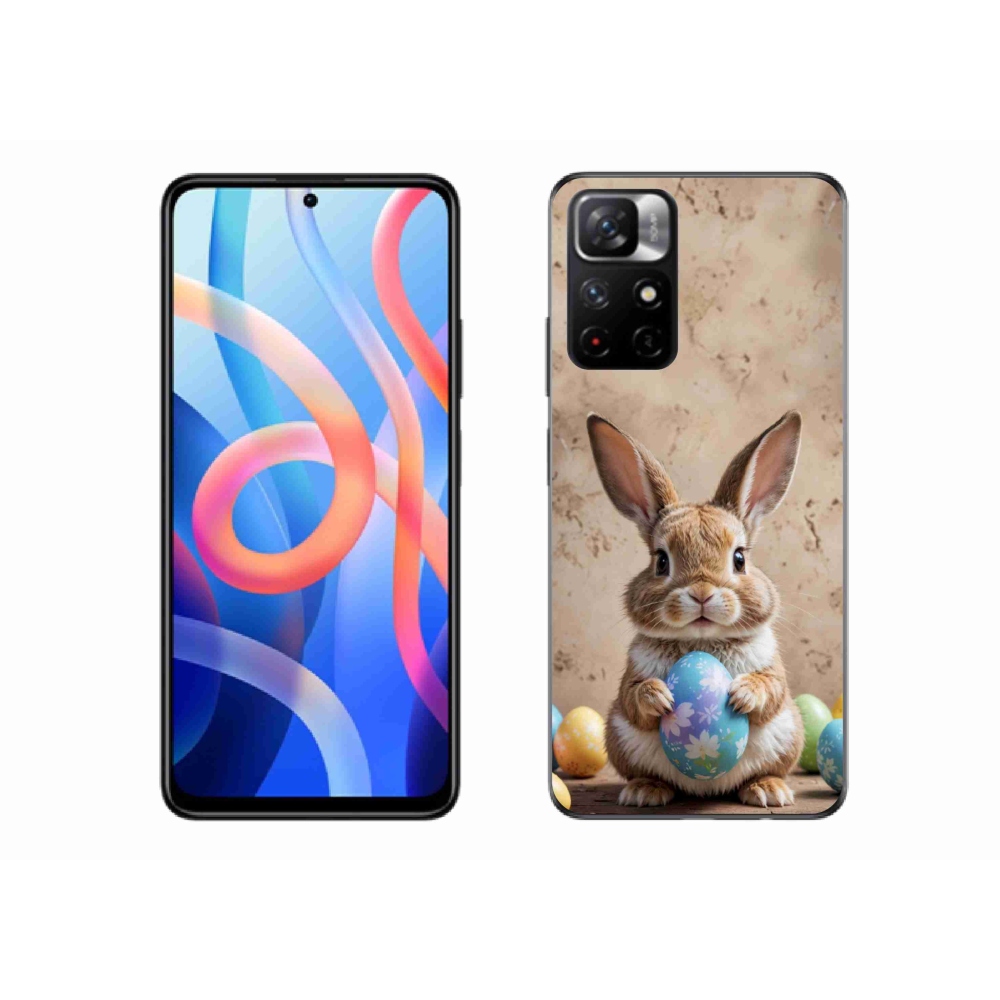 Gél borítás mmCase a Xiaomi Redmi Note 11S 5G/Poco M4 Pro 5G - Húsvéti nyuszi számára