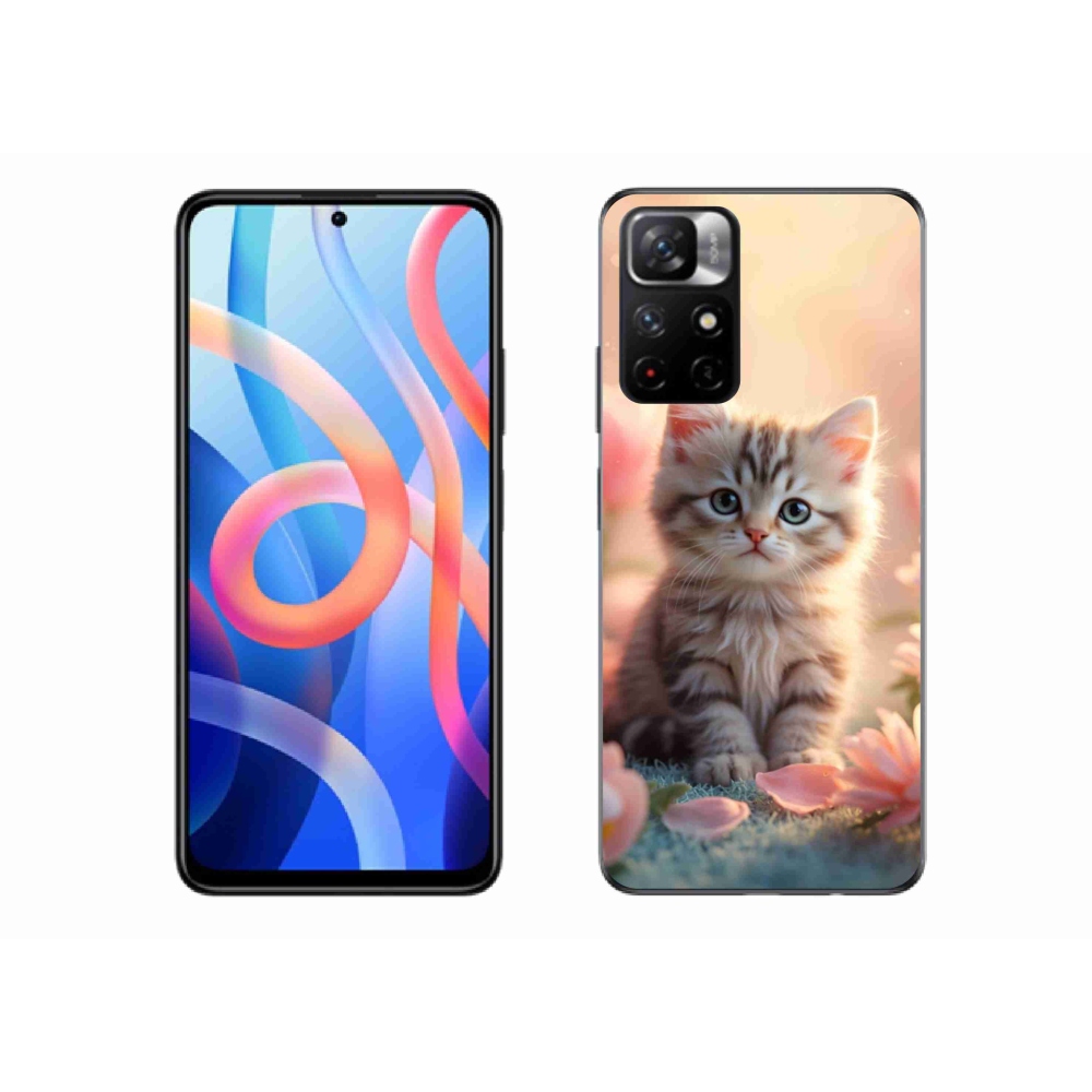 Gél borító mmCase a Xiaomi Redmi Note 11S 5G számára - aranyos cica 8