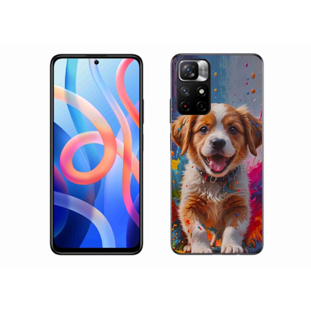 Gél borítás mmCase a Xiaomi Redmi Note 11S 5G számára - aranyos kiskutya 3