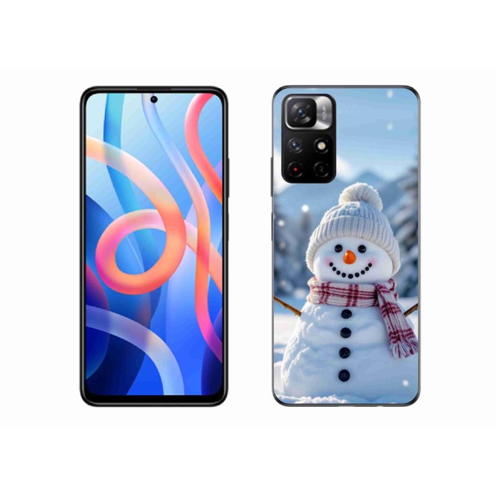 Gél borítás mmCase a Xiaomi Redmi Note 11S 5G - hóember 3