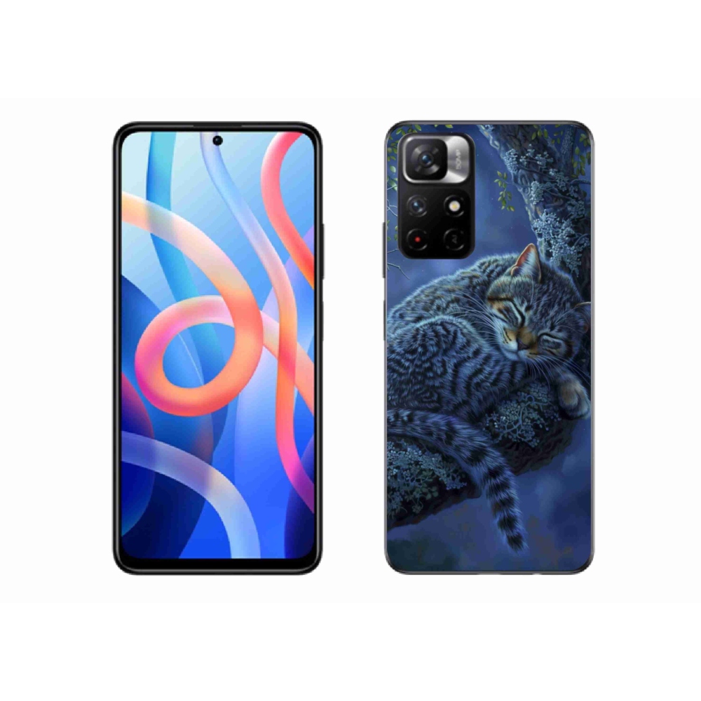 Gél borító mmCase a Xiaomi Redmi Note 11S 5G-hez - alvó macska