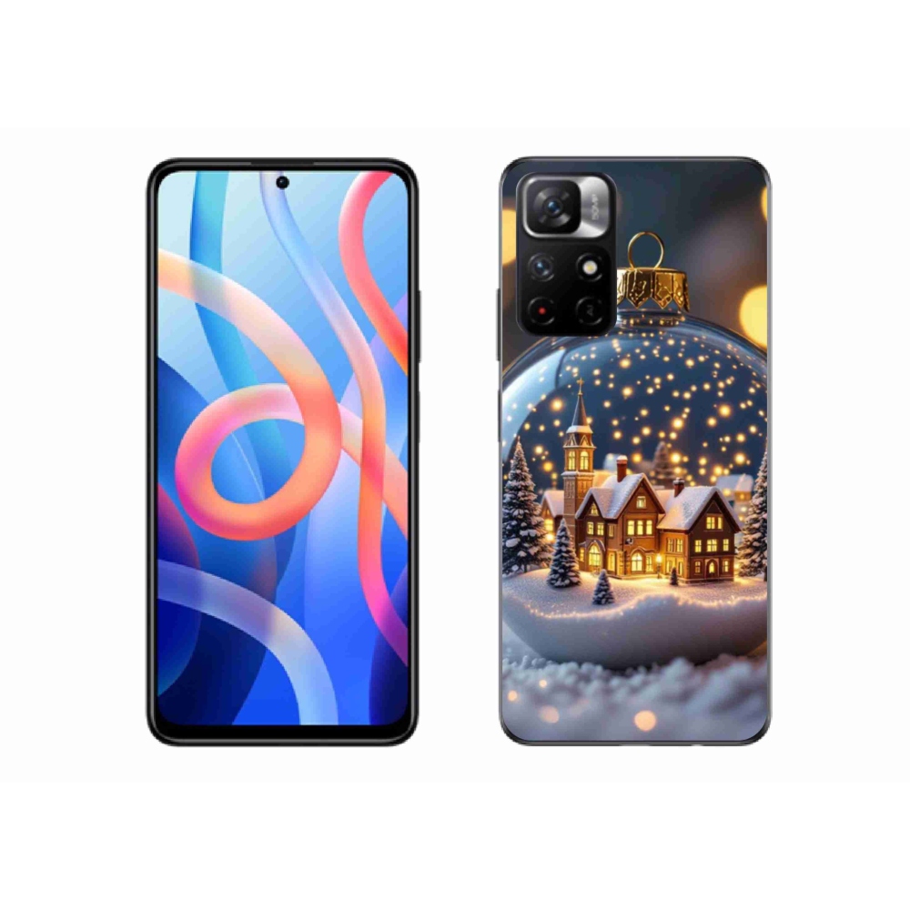 Gél borító mmCase a Xiaomi Redmi Note 11S 5G számára - karácsonyi golyók 4