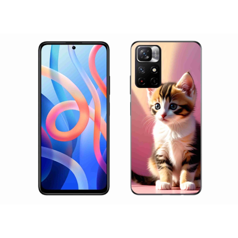 Gél borító mmCase a Xiaomi Redmi Note 11S 5G számára - kíváncsi cica 2