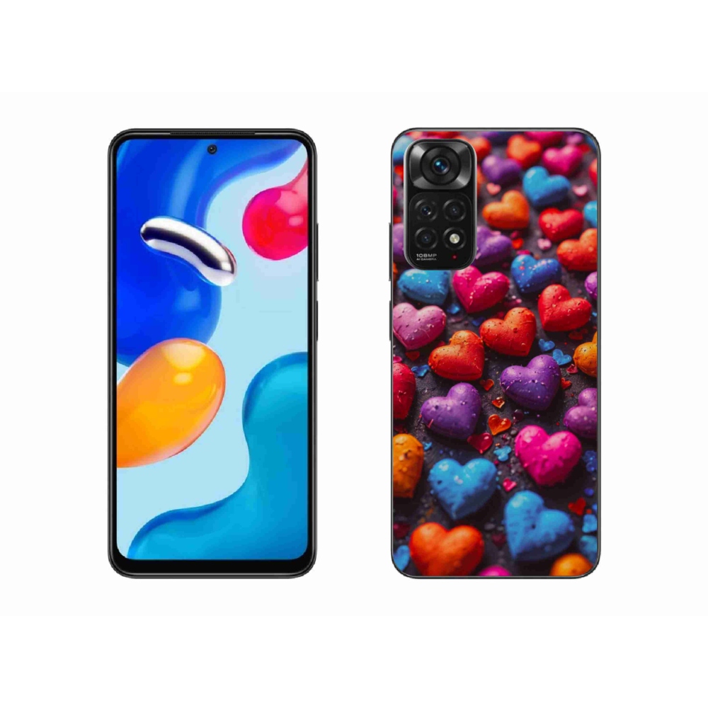 Gél borítás mmCase a Xiaomi Redmi Note 11S-hez - színes szív