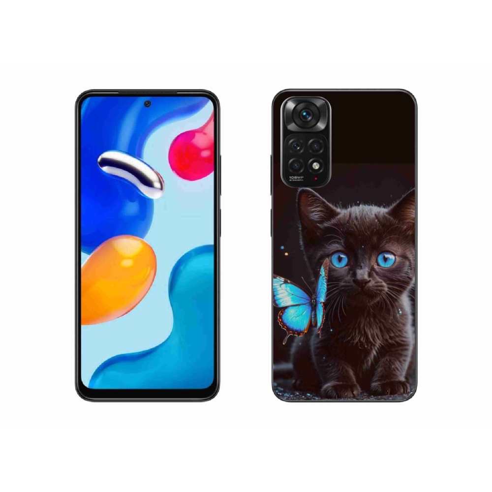 Gél borítás mmCase a Xiaomi Redmi Note 11S-hez - fekete cica 3