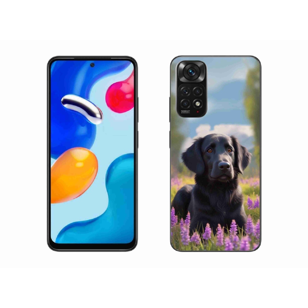 Gél borítás mmCase a Xiaomi Redmi Note 11S-hez - elegáns fekete retriever