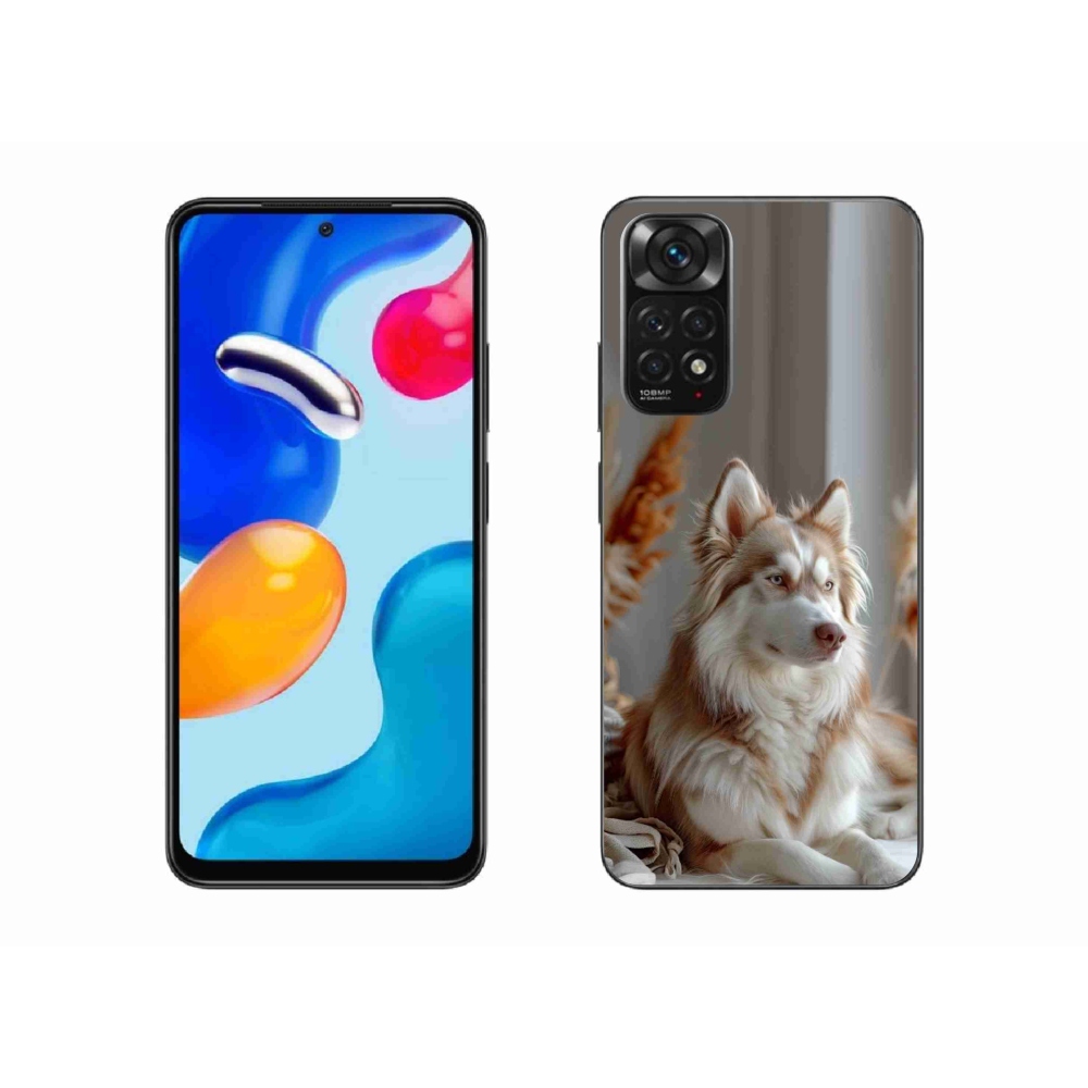 Gél borítás mmCase a Xiaomi Redmi Note 11S-hez - csendes szibériai husky