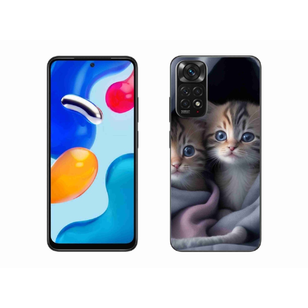 Gél borító mmCase a Xiaomi Redmi Note 11S-hez - cat duo 2