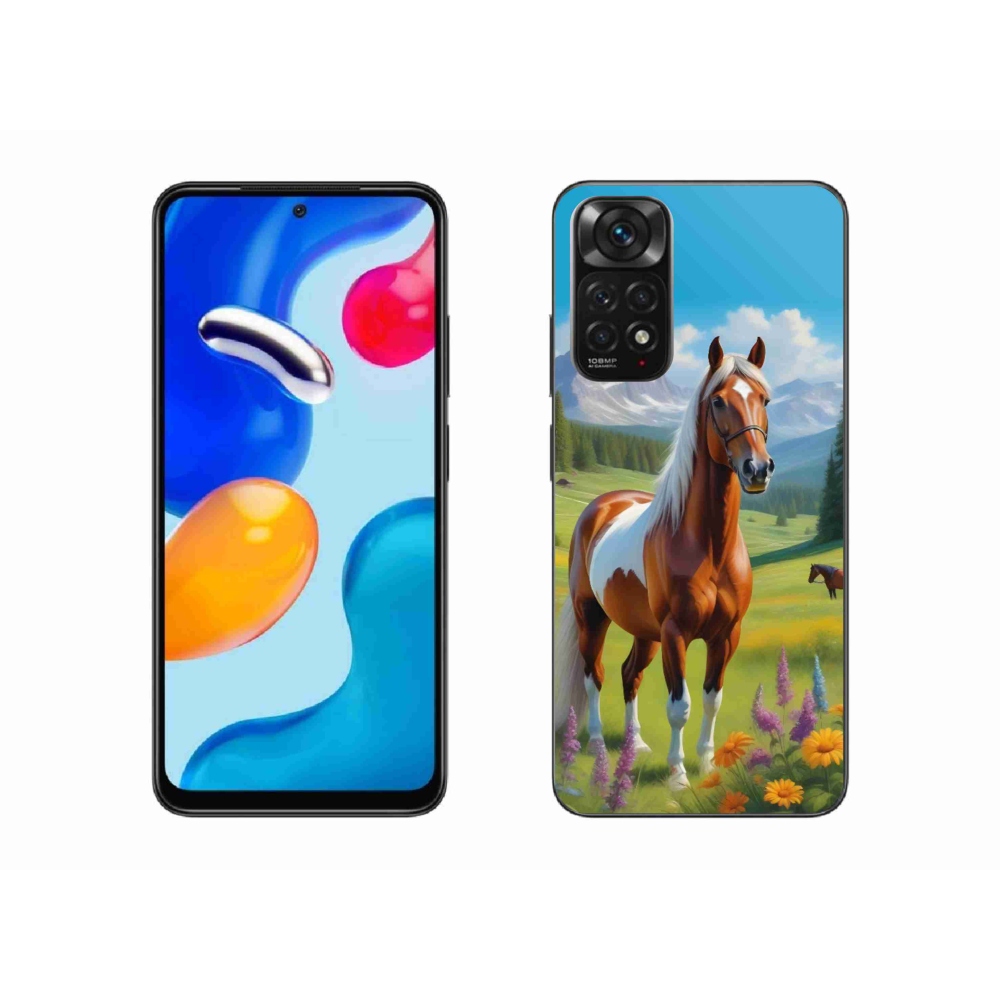 Gél borítás mmCase a Xiaomi Redmi Note 11S-hez - ló a réten