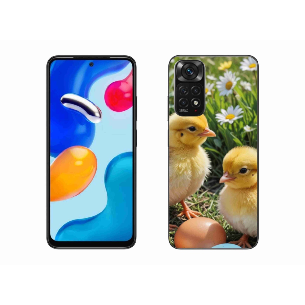 Gél borítás mmCase a Xiaomi Redmi Note 11S-hez - csirkék