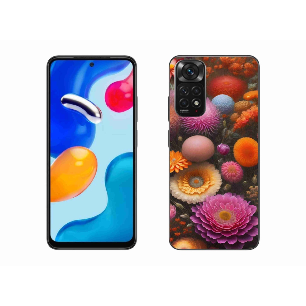 Gél borító mmCase a Xiaomi Redmi Note 11S számára - virágos kompozíció