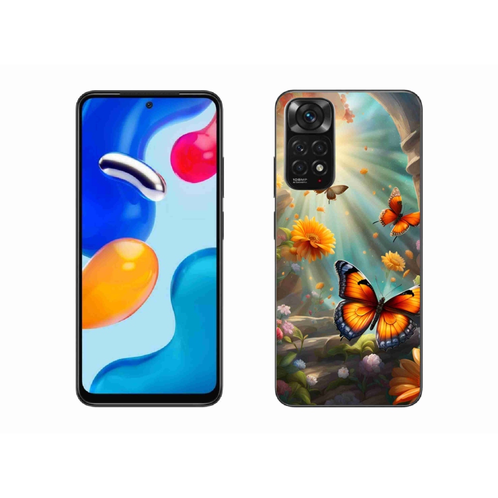 Gél borítás mmCase a Xiaomi Redmi Note 11S-hez - pillangókert 2