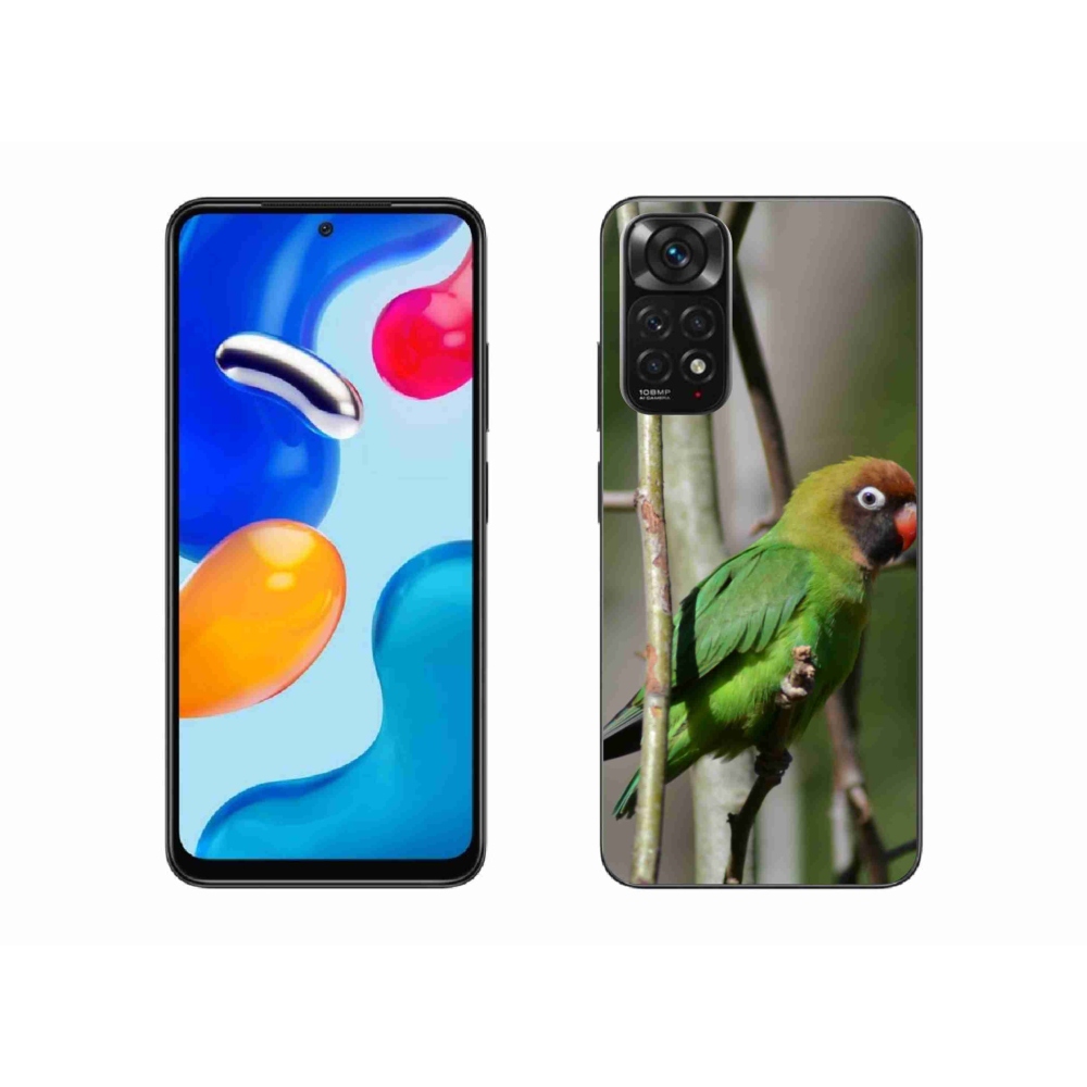 Gél borító mmCase a Xiaomi Redmi Note 11S-hez - papagáj agapornis