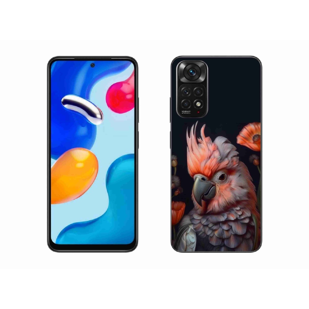 Gél borító mmCase a Xiaomi Redmi Note 11S-hez - papagáj kakadu színekben