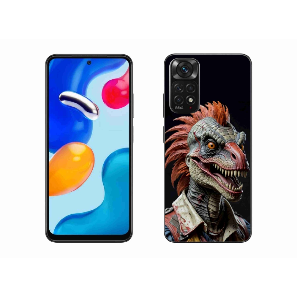 Gél borítás mmCase a Xiaomi Redmi Note 11S-hez - punk dinoszaurusz