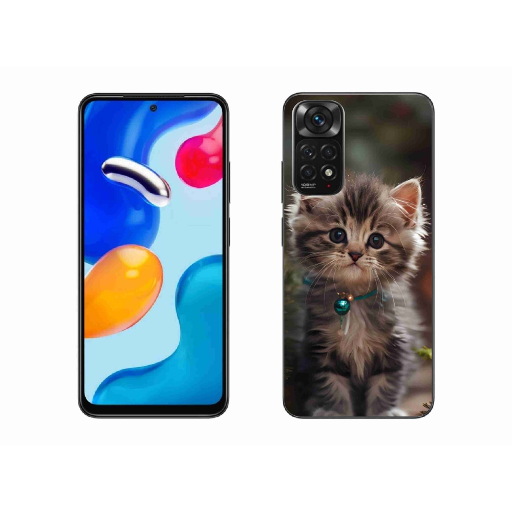 Gél borítás mmCase a Xiaomi Redmi Note 11S-hez - aranyos cica 11