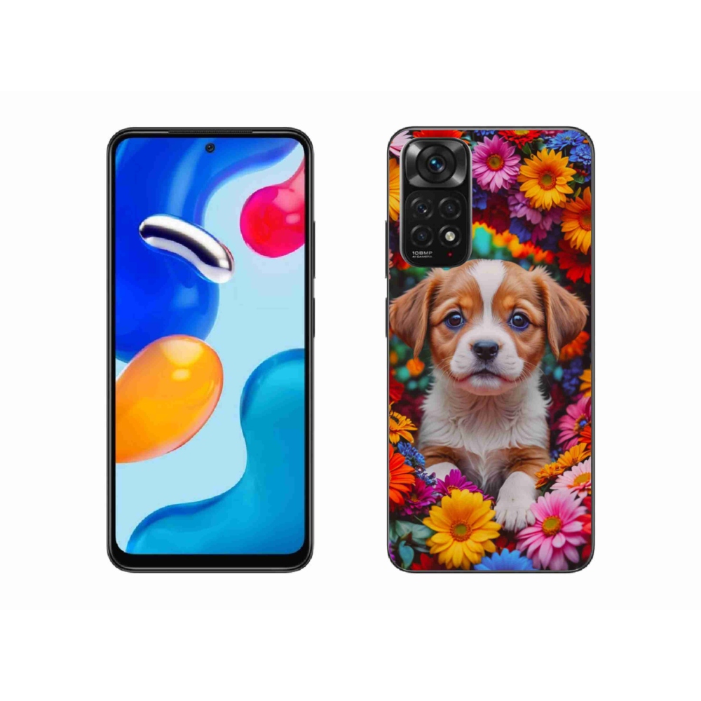 Gél borító mmCase a Xiaomi Redmi Note 11S-hez - aranyos kiskutya