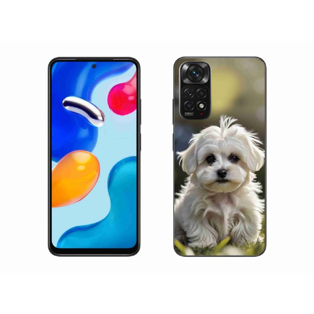 Gél borítás mmCase a Xiaomi Redmi Note 11S-hez - aranyos máltai kutya
