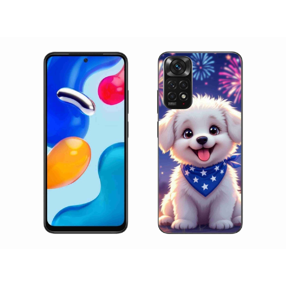 Gél borítás mmCase a Xiaomi Redmi Note 11S-hez - ünnepi kölyökkutya