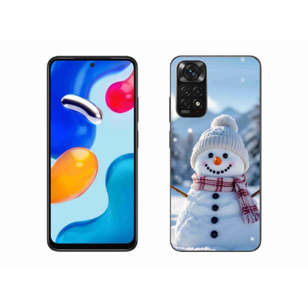 Gél borítás mmCase a Xiaomi Redmi Note 11S-hez - hóember 3