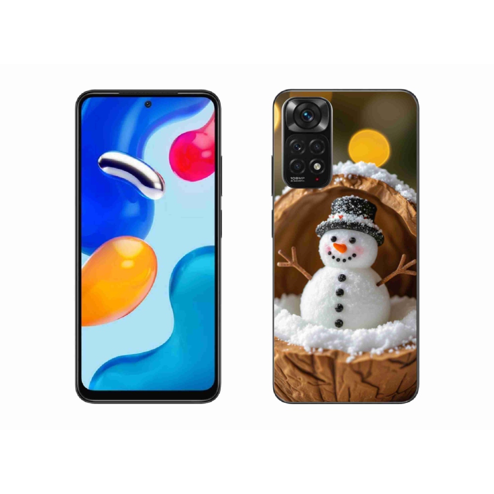 Gél borítás mmCase a Xiaomi Redmi Note 11S-hez - hóember 4