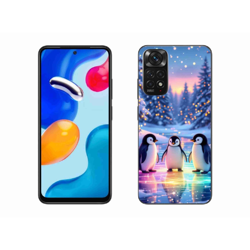 Gél borítás mmCase a Xiaomi Redmi Note 11S-hez - pingvinek