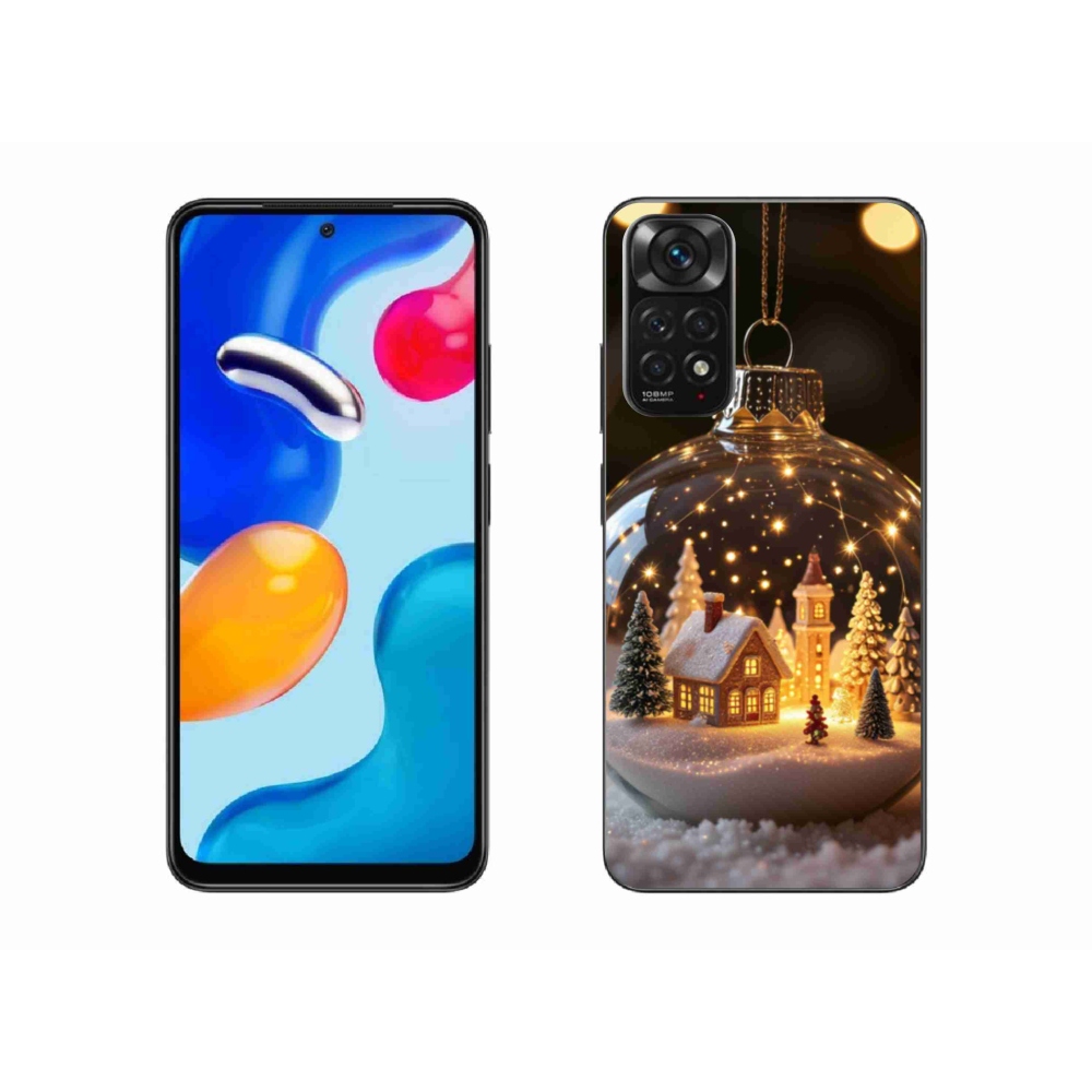 Gél borító mmCase a Xiaomi Redmi Note 11S-hez - karácsonyi golyók 3