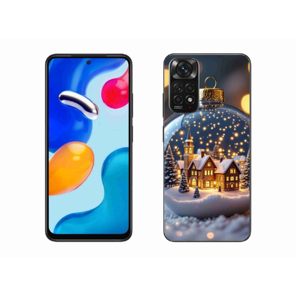 Gél borító mmCase a Xiaomi Redmi Note 11S-hez - Karácsonyi golyók 4