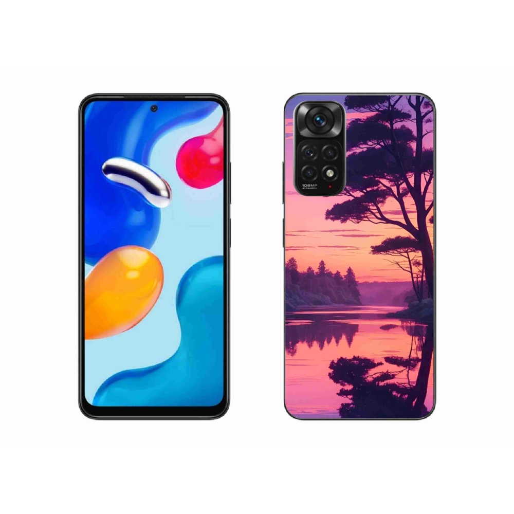 Gél borítás mmCase a Xiaomi Redmi Note 11S-hez - naplemente a tó felett