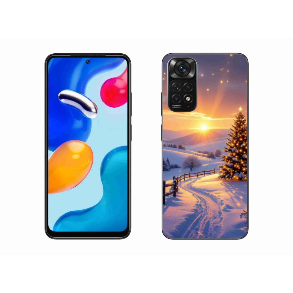 Gél borító mmCase a Xiaomi Redmi Note 11S-hez - téli tájkép