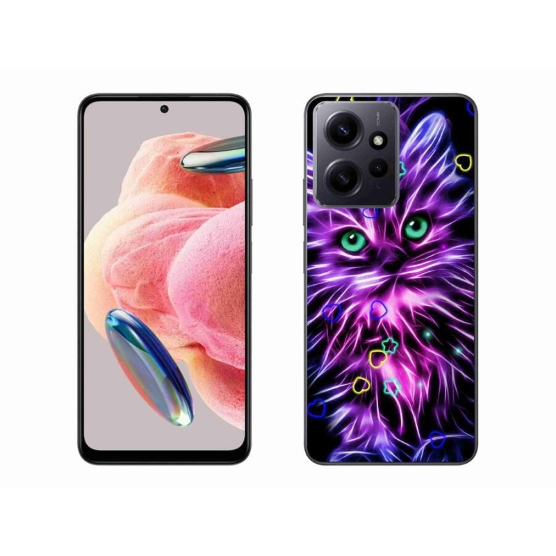 Gél borítás mmCase a Xiaomi Redmi Note 12 4G-hez - absztrakt macska