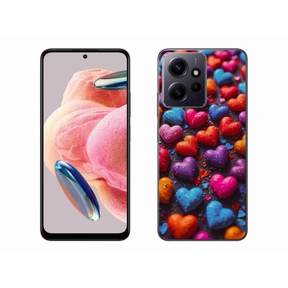 Gél borítás mmCase a Xiaomi Redmi Note 12 4G-hez - színes szív