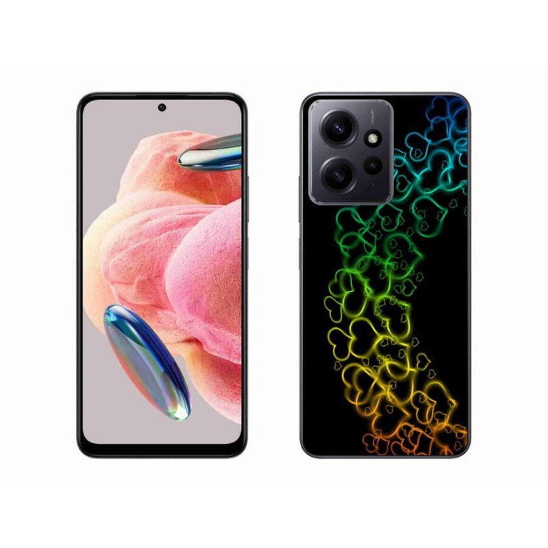 Gél borítás mmCase a Xiaomi Redmi Note 12 4G-hez - színes szívek