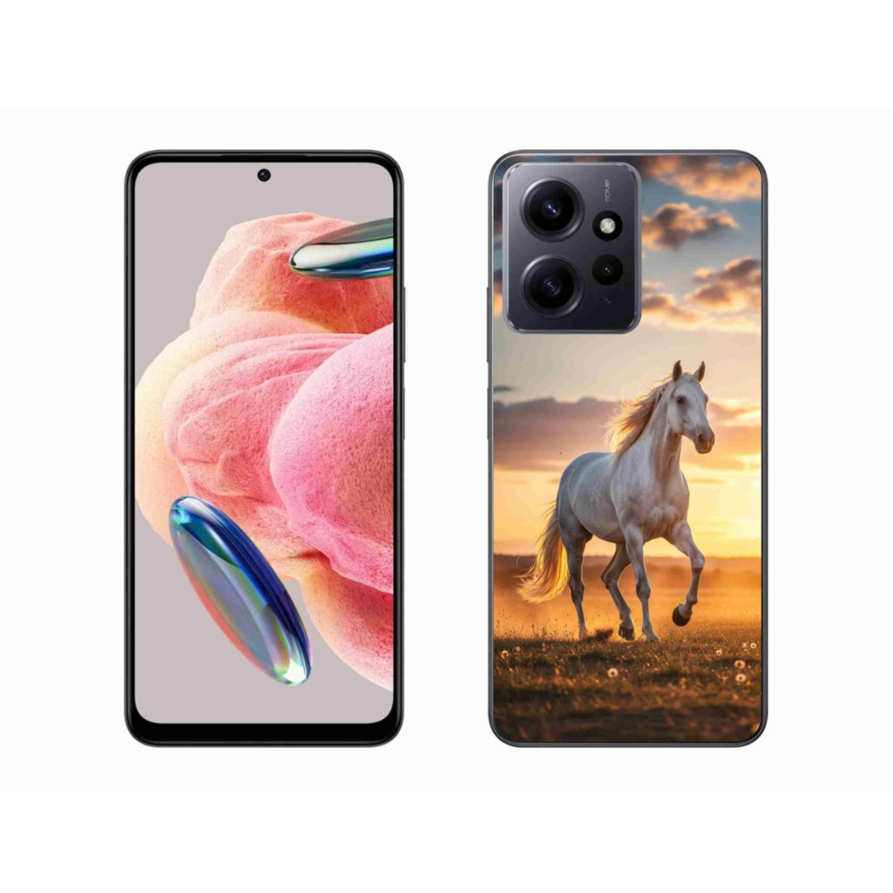 Gél borító mmCase a Xiaomi Redmi Note 12 4G - futó fehér ló 2