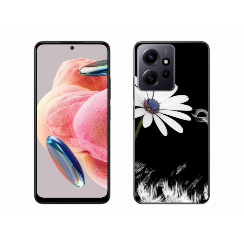 Gél borító mmCase a Xiaomi Redmi Note 12 4G-hez - fehér virág