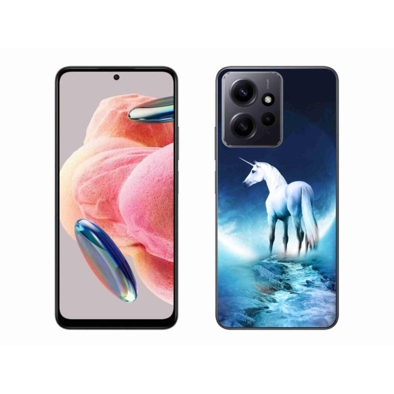 Gél borítás mmCase a Xiaomi Redmi Note 12 4G-hez - fehér egyszarvú