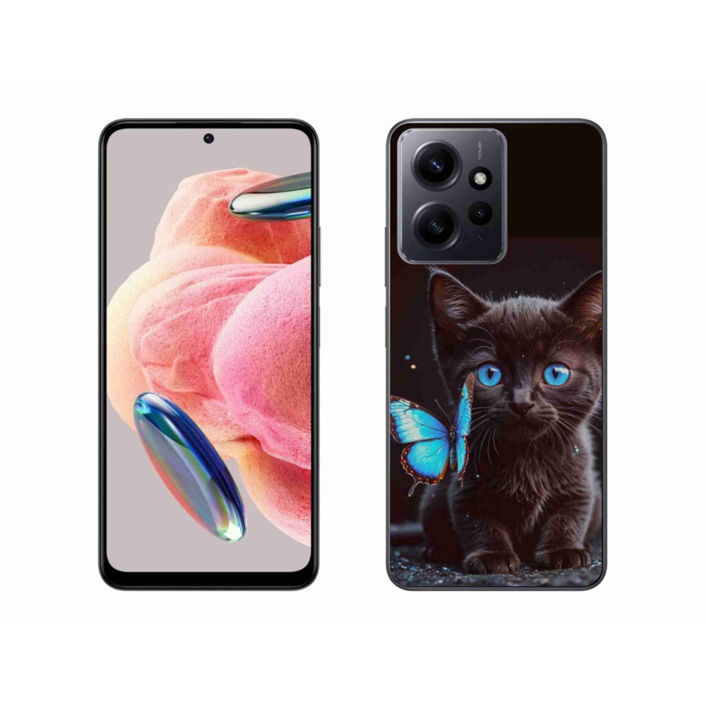 Gél borítás mmCase a Xiaomi Redmi Note 12 4G-hez - fekete cica 3