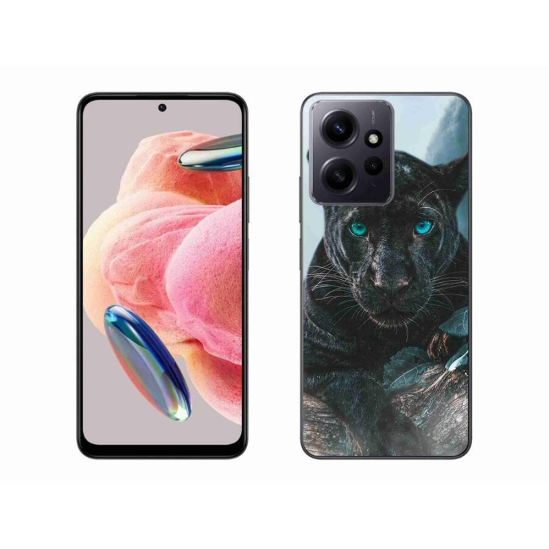 Gél borító mmCase a Xiaomi Redmi Note 12 4G-hez - fekete párduc