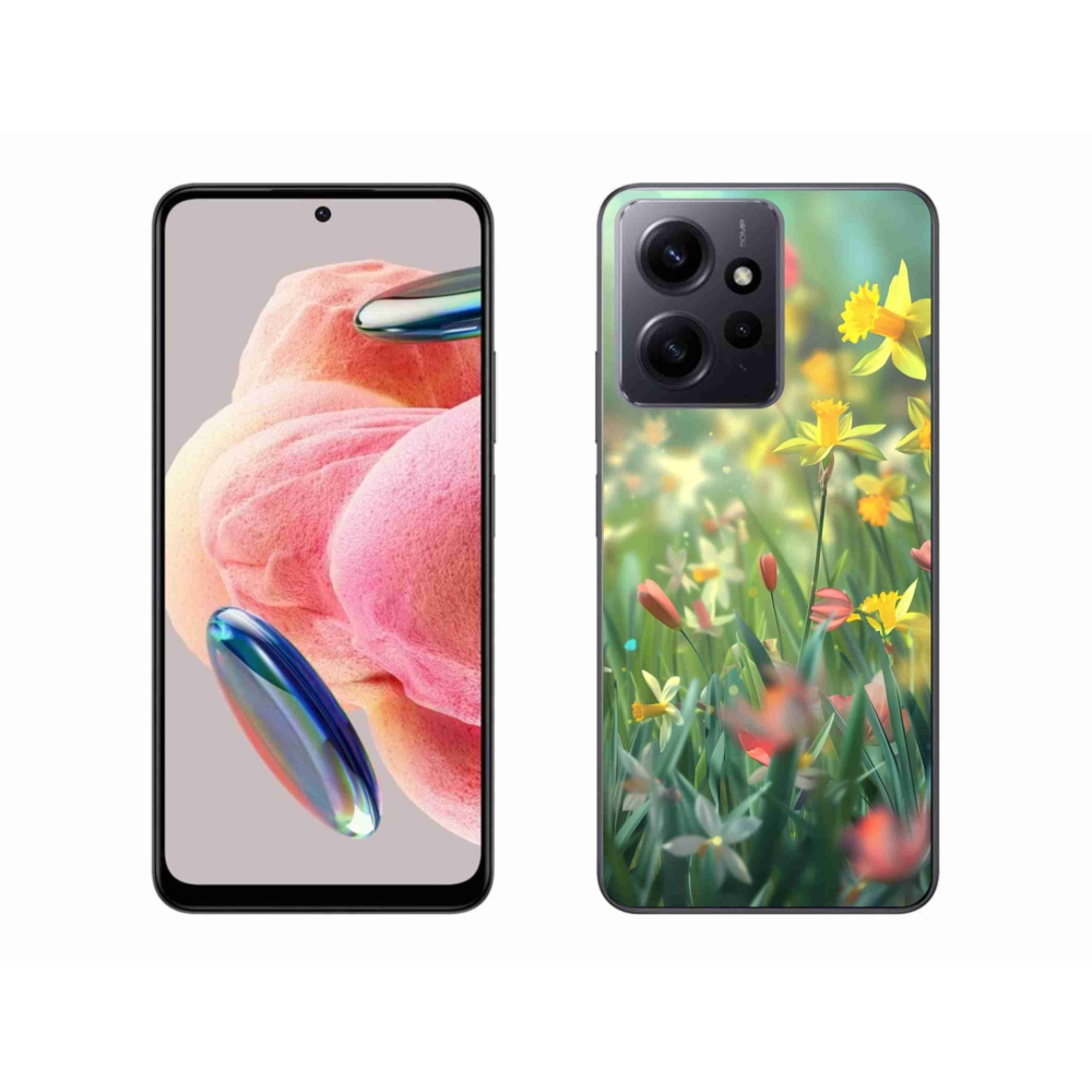 Gél borítás mmCase a Xiaomi Redmi Note 12 4G-hez - tavaszi virágok