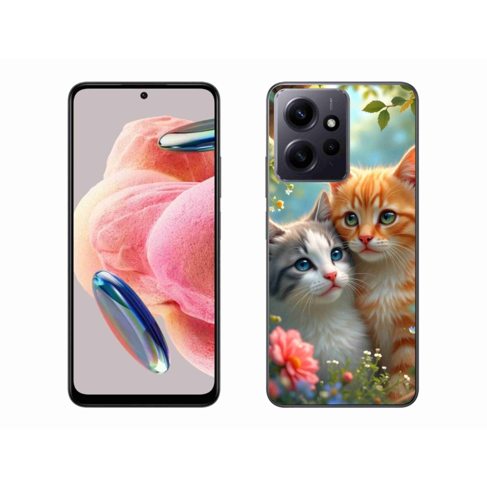 Gél borítás mmCase a Xiaomi Redmi Note 12 4G-hez - macska szeretet 2