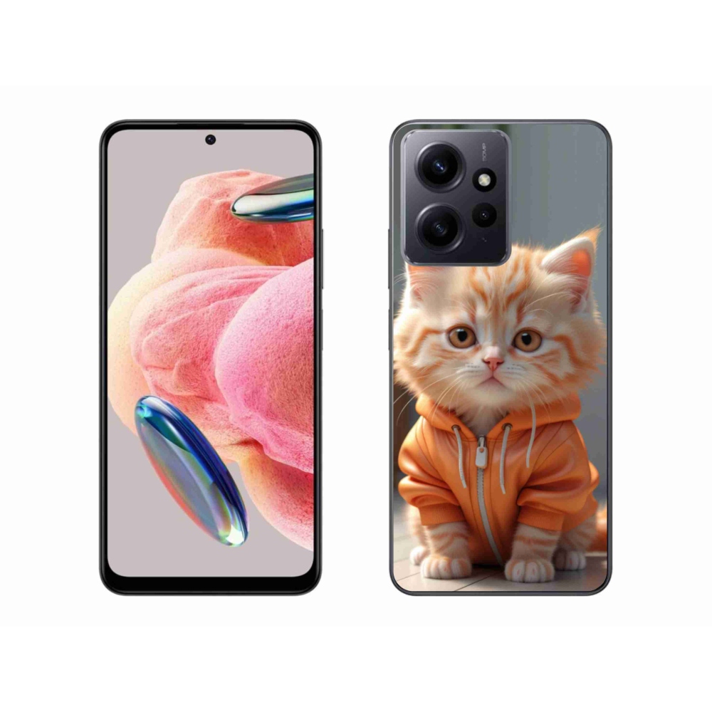 Gél borítás mmCase a Xiaomi Redmi Note 12 4G-hez - cica melegítőben