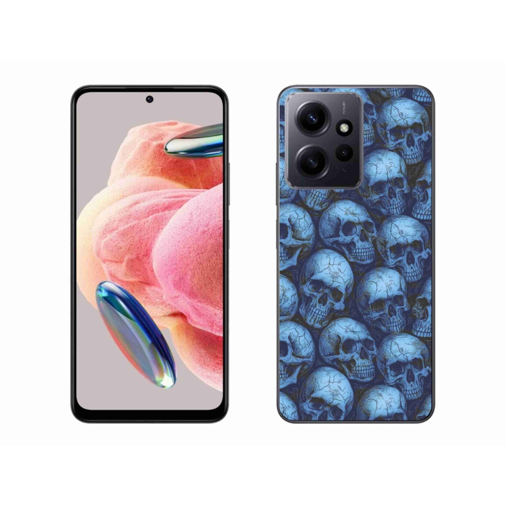 Gél borítás mmCase a Xiaomi Redmi Note 12 4G-hez - koponyák