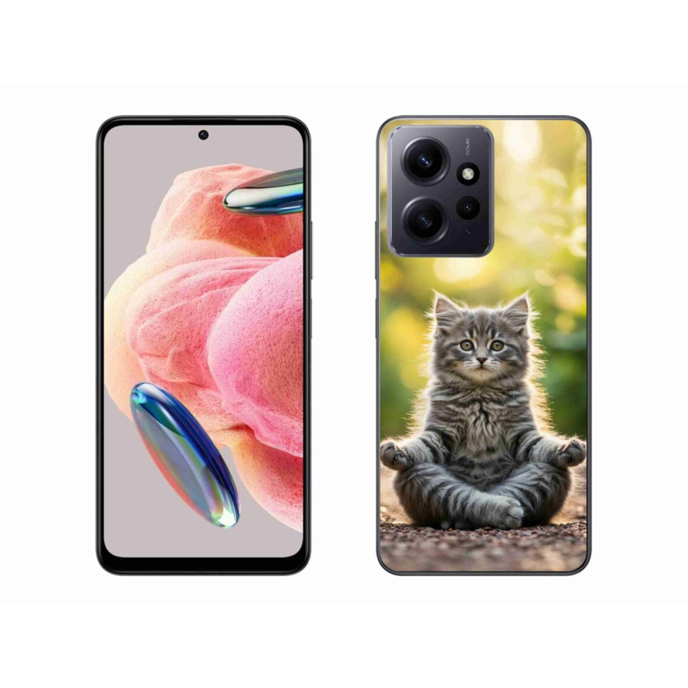 Gél borítás mmCase a Xiaomi Redmi Note 12 4G-hez - meditáló cica