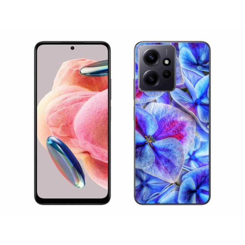 Gél borító mmCase a Xiaomi Redmi Note 12 4G - kék virágok 1