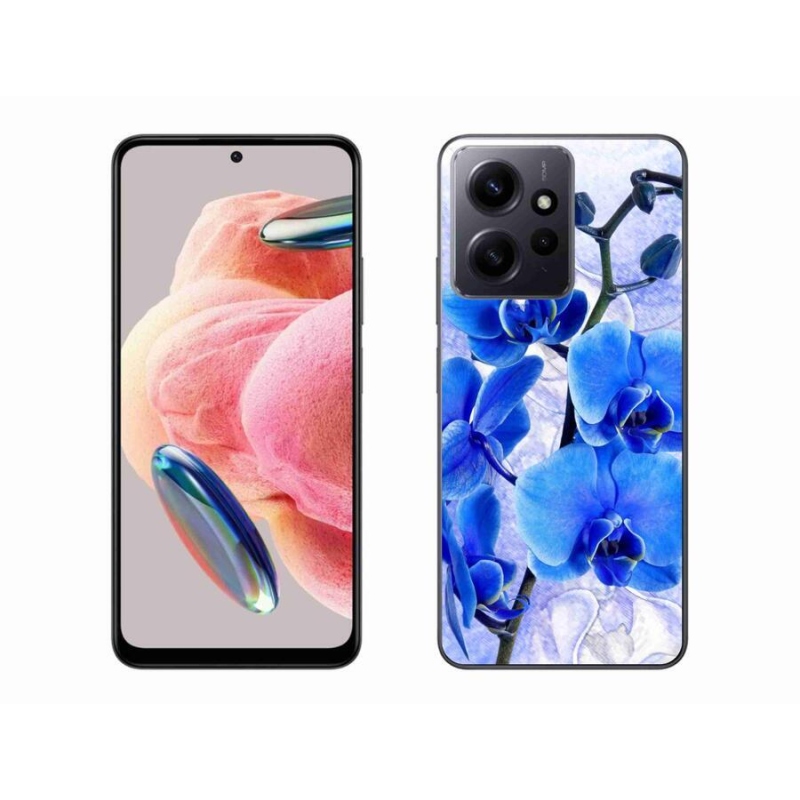 Gél borítás mmCase a Xiaomi Redmi Note 12 4G-hez - kék virágok
