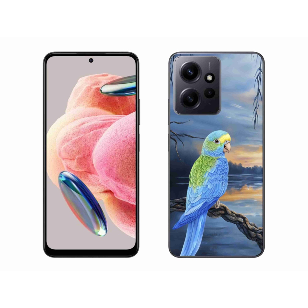 Gél borítás mmCase a Xiaomi Redmi Note 12 4G-hez - kék papagáj