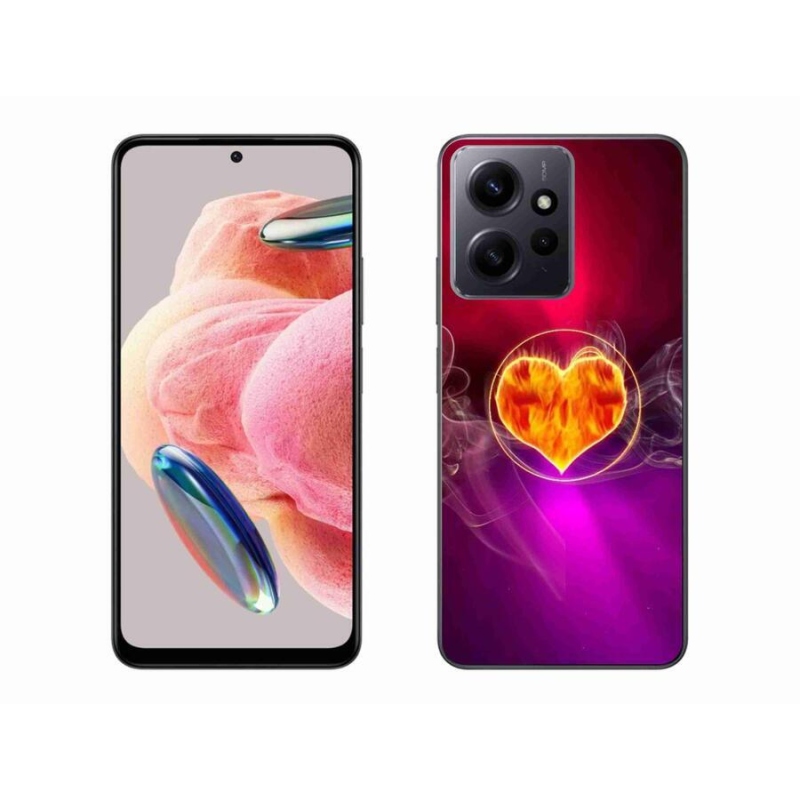 Gél borítás mmCase a Xiaomi Redmi Note 12 4G-hez - tüzes szív