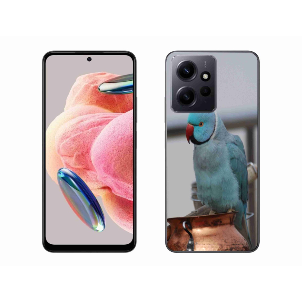Gél borítás mmCase a Xiaomi Redmi Note 12 4G-hez - papagáj alexander kék