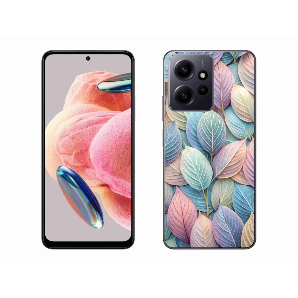 Gél borítás mmCase a Xiaomi Redmi Note 12 4G-hez - pasztell levelek