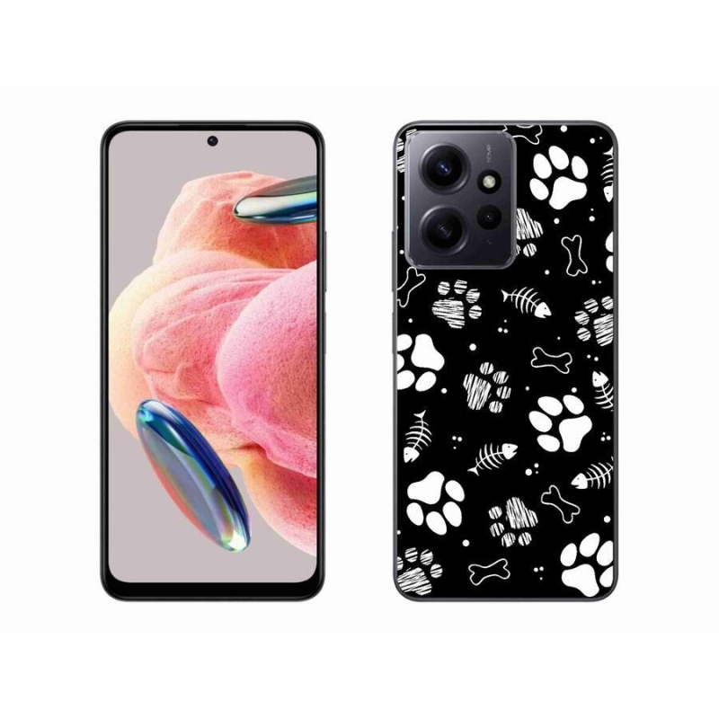 Gél borítás mmCase a Xiaomi Redmi Note 12 4G-hez - kutyamancsok